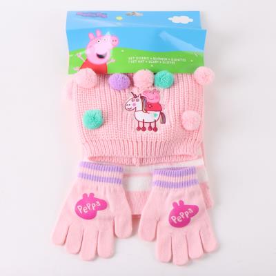 CONJUNTO 3 PIEZAS BUFANDA PEPPA PIG