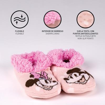ZAPATILLAS DE CASA SUELA BLANDA CALCETÍN MINNIE