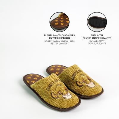 ZAPATILLAS DE CASA ABIERTA LION KING