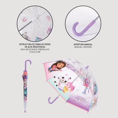 PARAGUAS MANUAL POE BURBUJA GABBY´S DOLLHOUSE