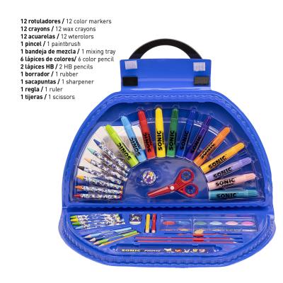 SET PAPELERÍA COLOREABLE 50 PIEZAS SONIC PRIME