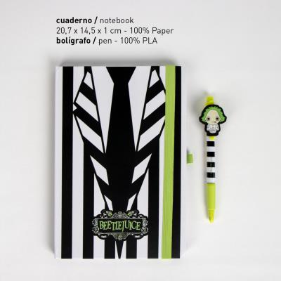 SET DE PAPELERÍA BOLÍGRAFO BEETLEJUICE