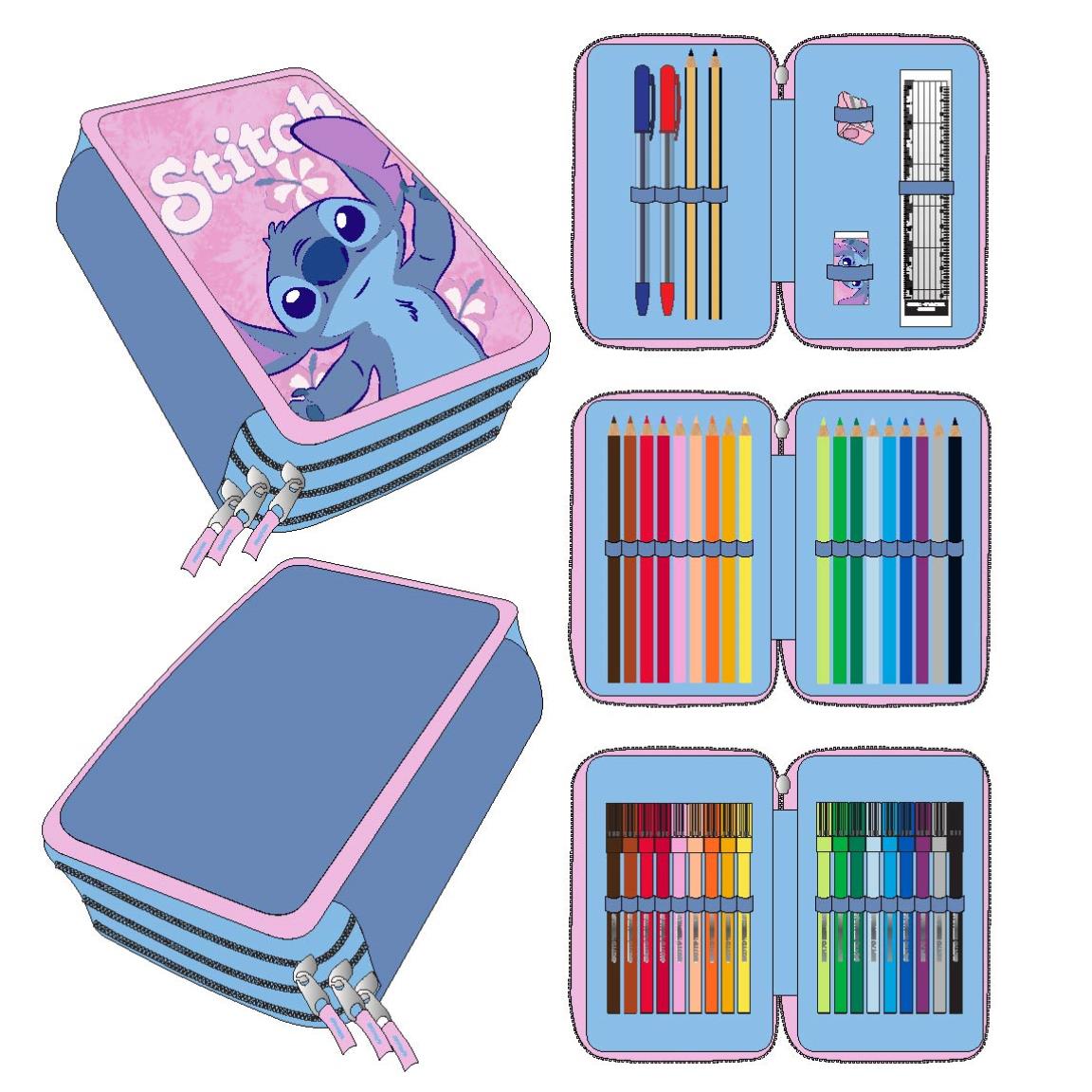 PLUMIER CON ACCESORIOS GIOTTO STITCH