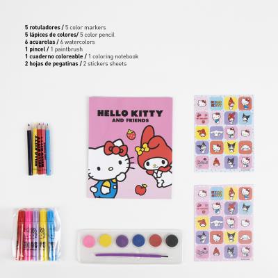 COLOREABLE MOCHILA HELLO KITTY
