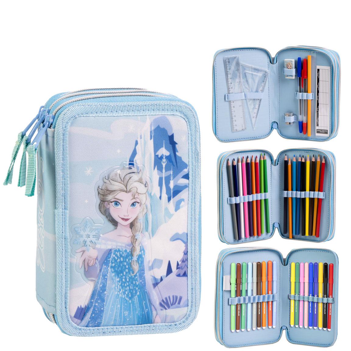 PLUMIER CON ACCESORIOS GIOTTO FROZEN