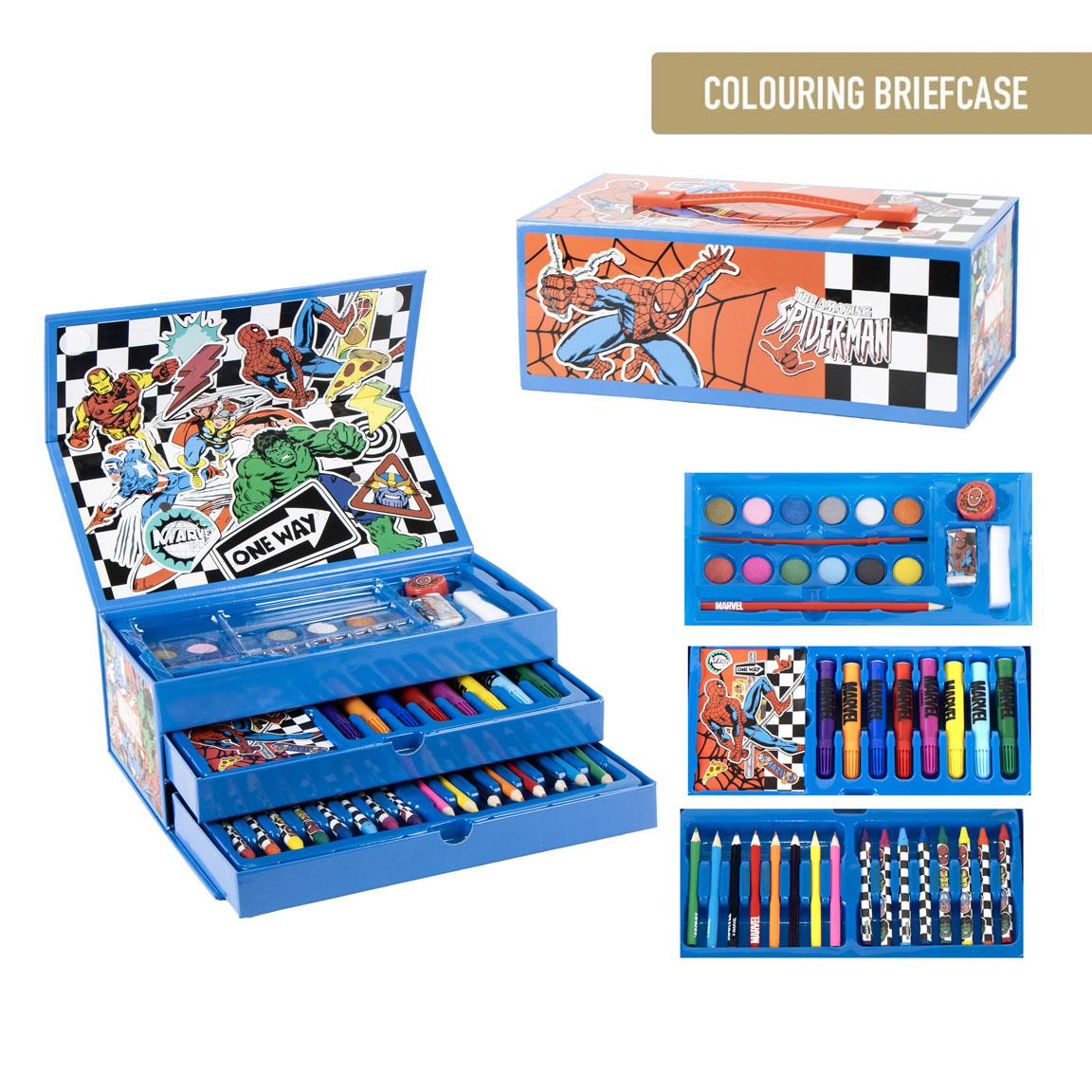 SET PAPELERÍA COLOREABLE MALETÍN AVENGERS