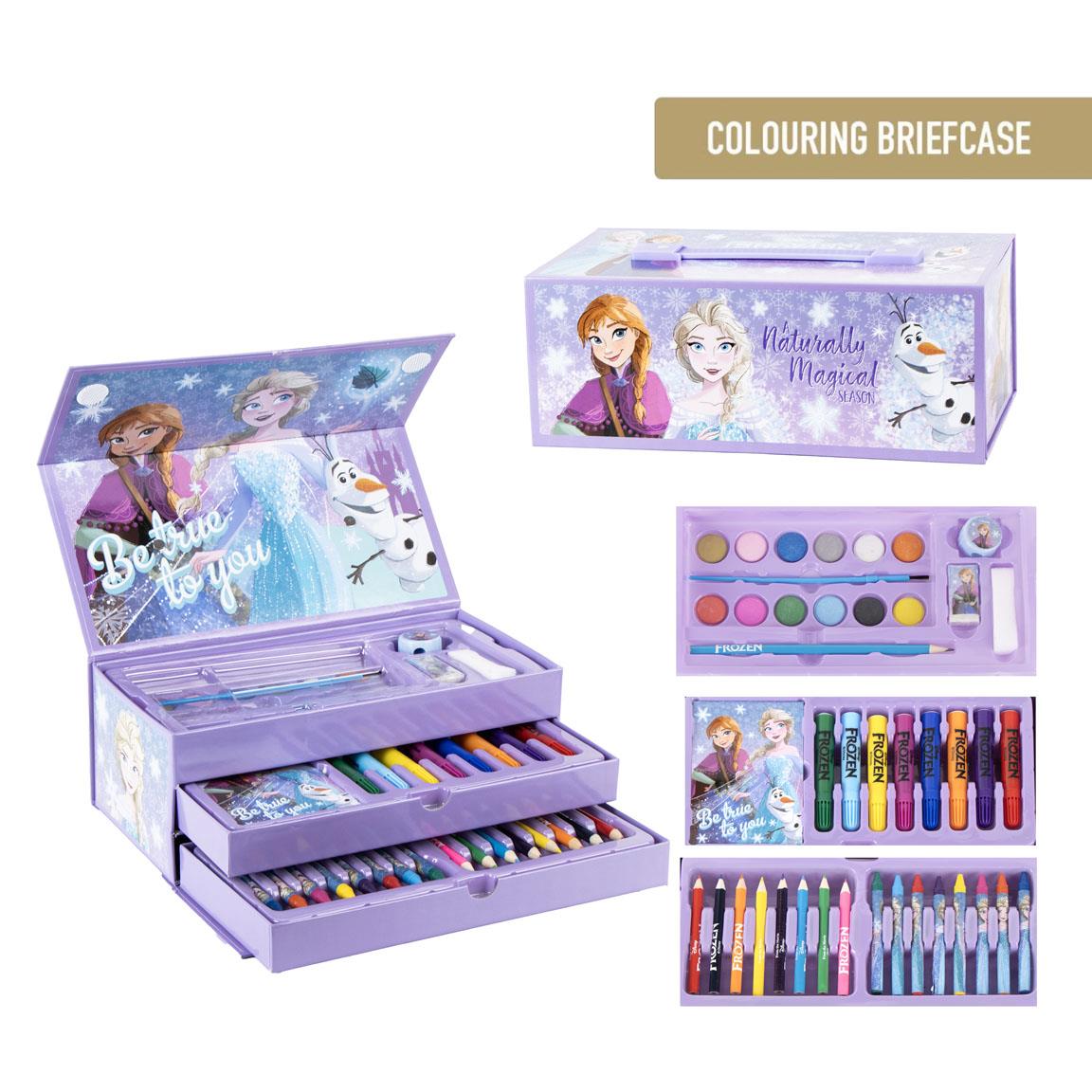 SET PAPELERÍA COLOREABLE MALETÍN FROZEN