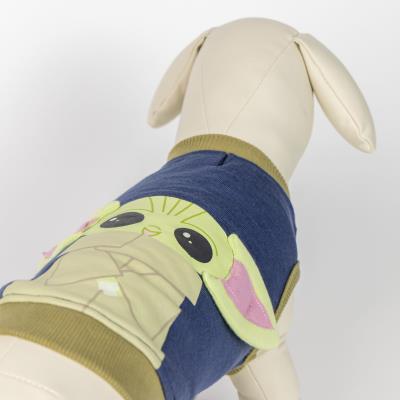 SUDADERA PARA PERRO APLICACIONES COTTON BRUSHED THE MANDALORIAN