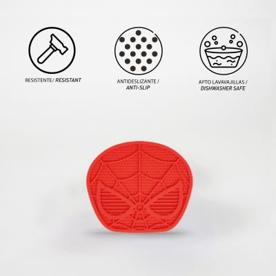 COMEDERO PARA PERRO SILICONA SPIDERMAN
