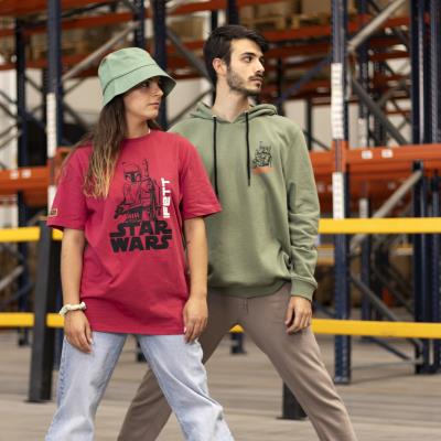 SUDADERA CON CAPUCHA COTTON BRUSHED THE MANDALORIAN