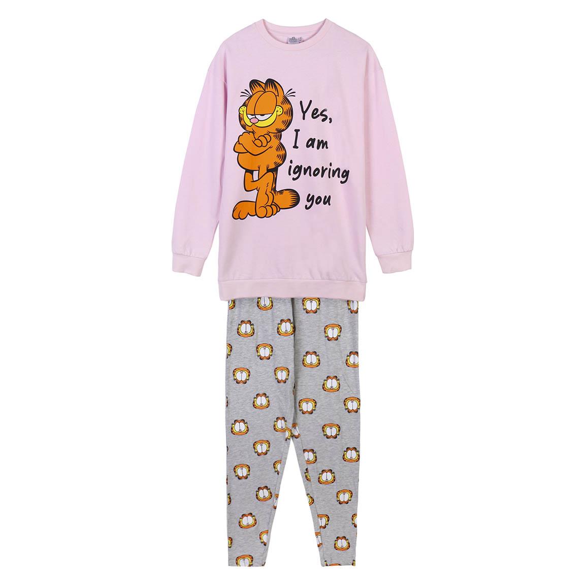PIJAMA LARGO COTTON BRUSHED GARFIELD