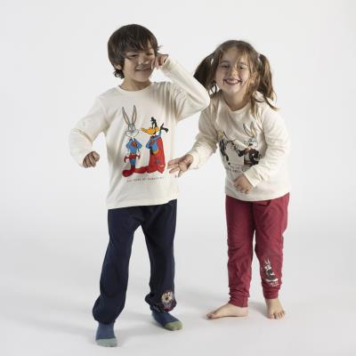 PIJAMA LARGO SINGLE JERSEY WARNER 100