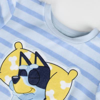 PIJAMA LARGO VELOUR COTTON BLUEY