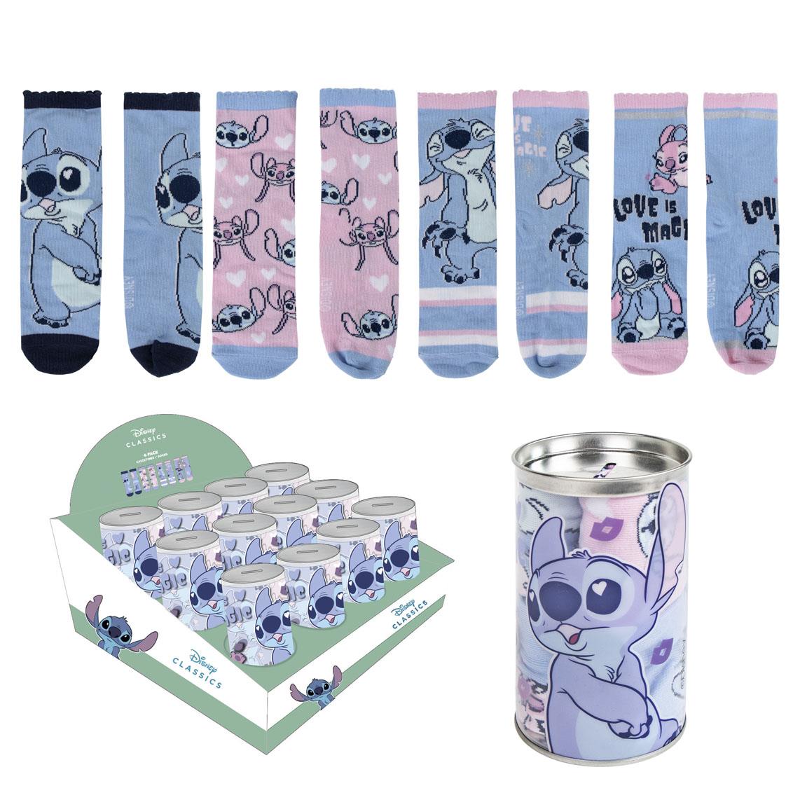 PACK CALCETINES 4 PIEZAS STITCH