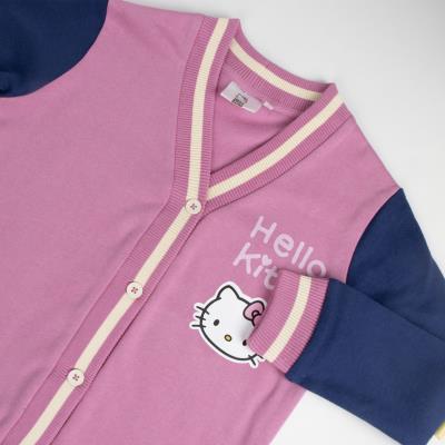 CHAQUETA COTTON BRUSHED BASEBALL HELLO KITTY