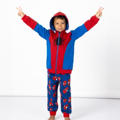 SUDADERA CON CAPUCHA COTTON BRUSHED CREMALLERA SPIDERMAN