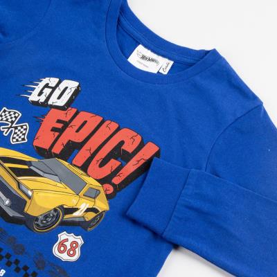 PIJAMA LARGO SINGLE JERSEY HOT WHEELS