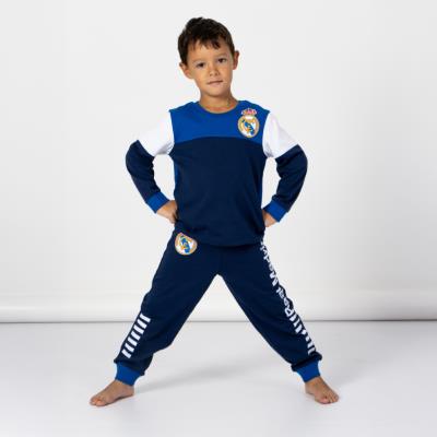 PIJAMA LARGO SINGLE JERSEY REAL MADRID