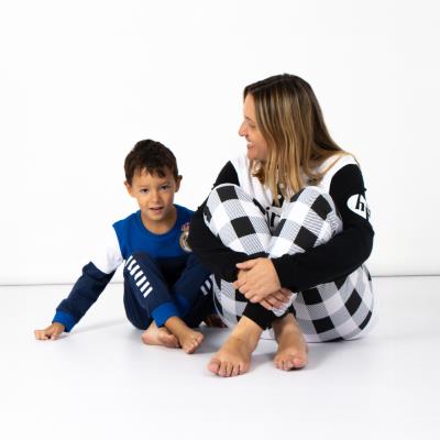 PIJAMA LARGO SINGLE JERSEY REAL MADRID