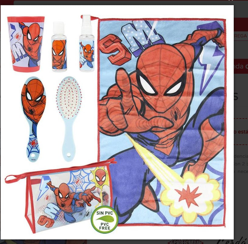 NECESER ASEO VIAJE SPIDERMAN