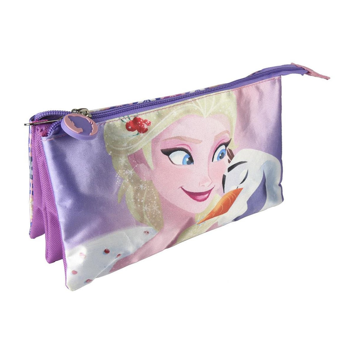 A - ESTUCHE PORTATODO 3 COMPARTIMENTOS FROZEN DISNEY - ILUSION SHOP