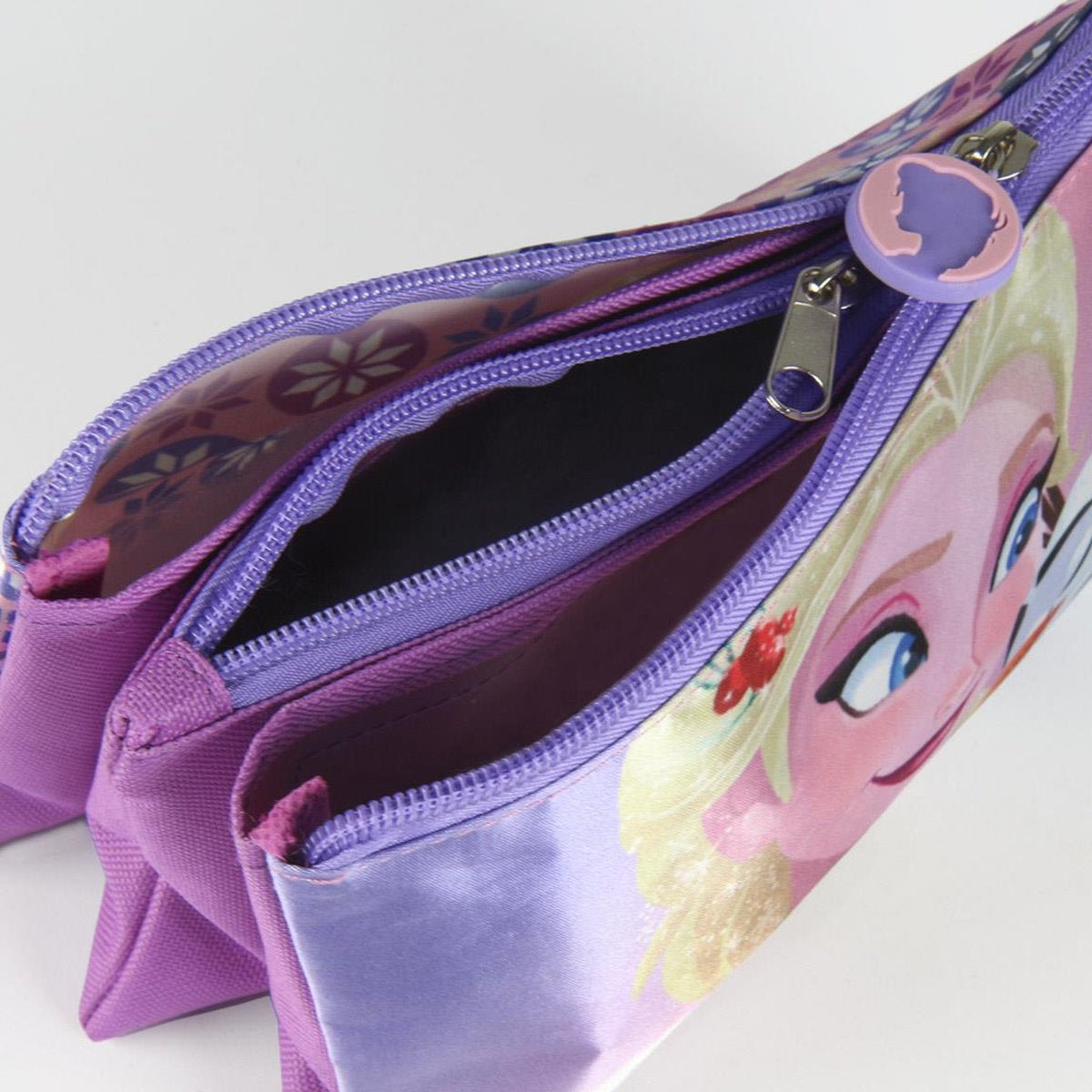 A - ESTUCHE PORTATODO 3 COMPARTIMENTOS FROZEN DISNEY - ILUSION SHOP