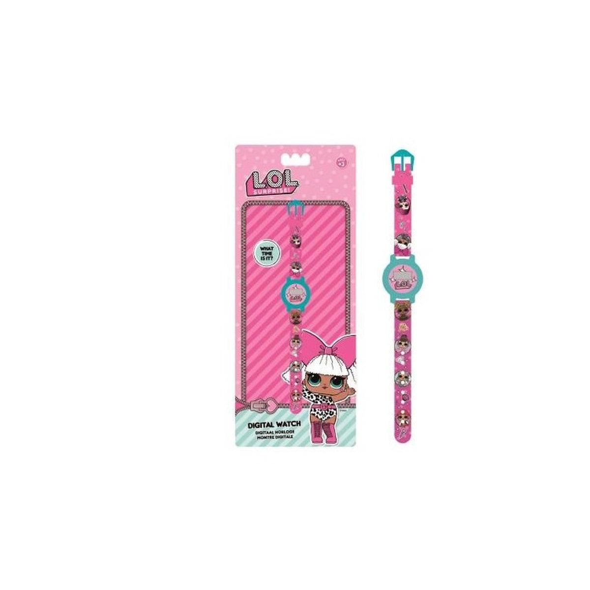 A - RELOJ DIGITAL PREMIUM LOL SURPRISE PINK MODA - ILUSION SHOP