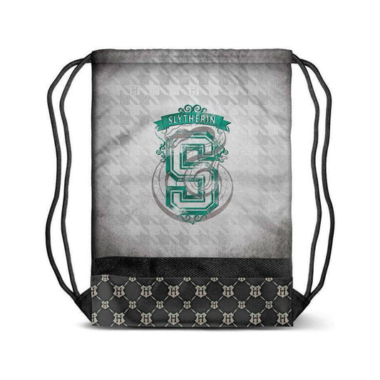 A - SACO MOCHILA HARRY POTTER SLYTHERIN - ILUSION SHOP