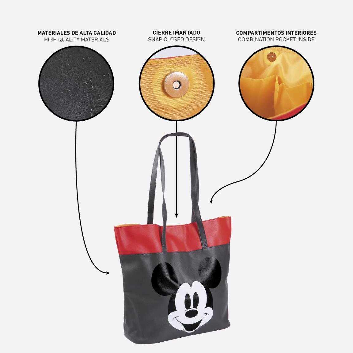 BOLSA SHOPPING POLIPIEL MICKEY - ILUSION SHOP
