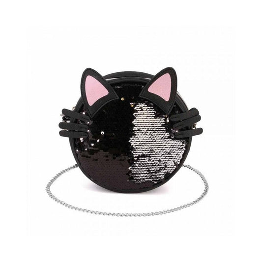 BOLSO REDONDO LENTEJUELAS MODA CAT - ILUSION SHOP