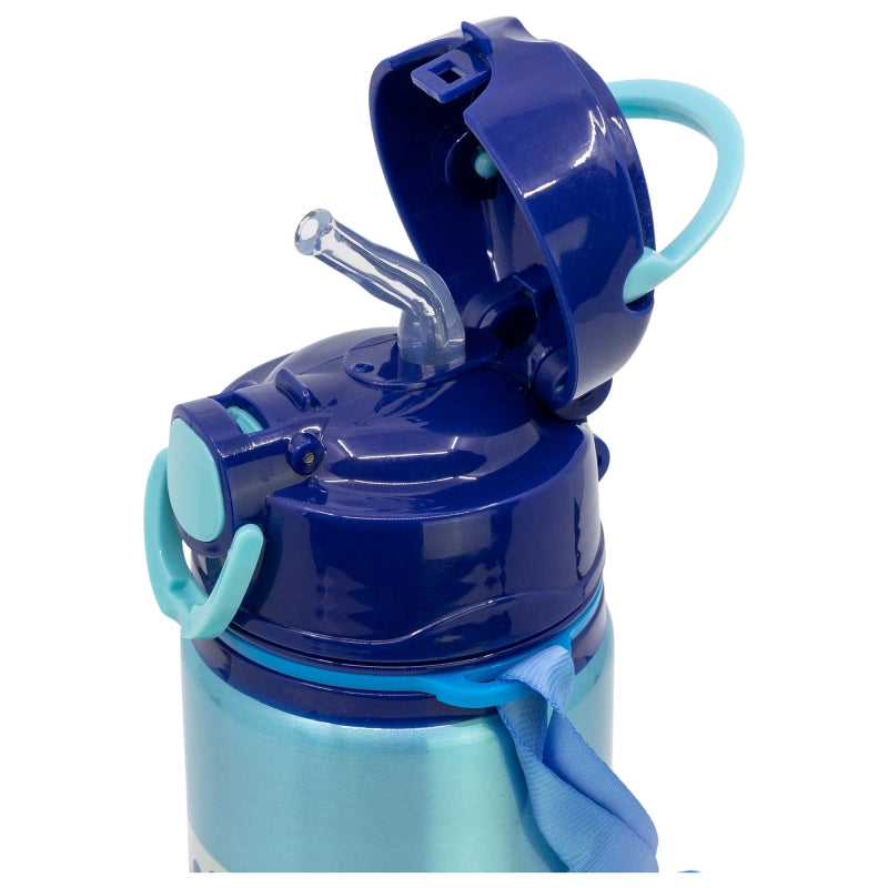 BOTELLA POP UP DE ALUMINIO CON CORREA 730 ML BLUEY