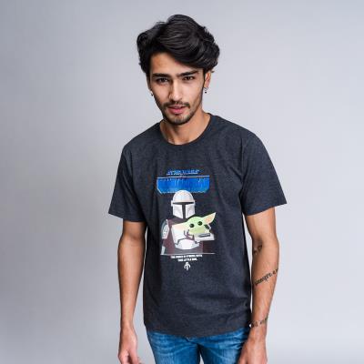 CAMISETA CORTA SINGLE JERSEY PUNTO THE MANDALORIAN - ILUSION SHOP