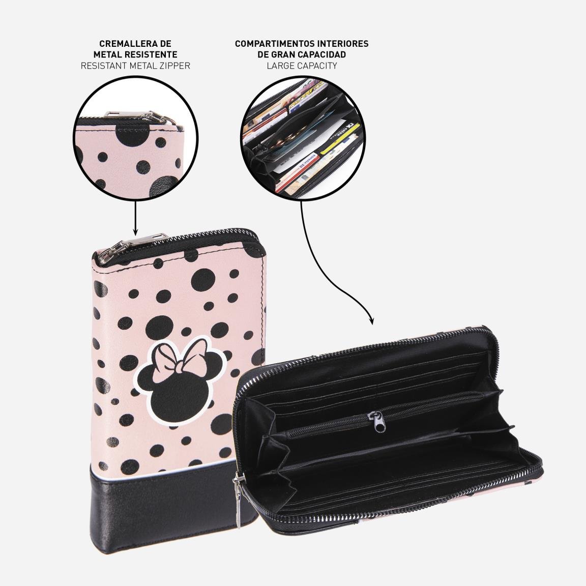 CARTERA TARJETERO POLIPIEL MINNIE - ILUSION SHOP