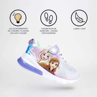 DEPORTIVA SUELA LIGERA EVA CON LUCES FROZEN - ILUSION SHOP