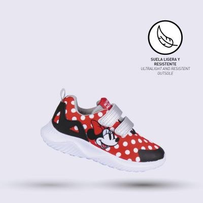 DEPORTIVA SUELA LIGERA EVA VELCRO MINNIE - ILUSION SHOP