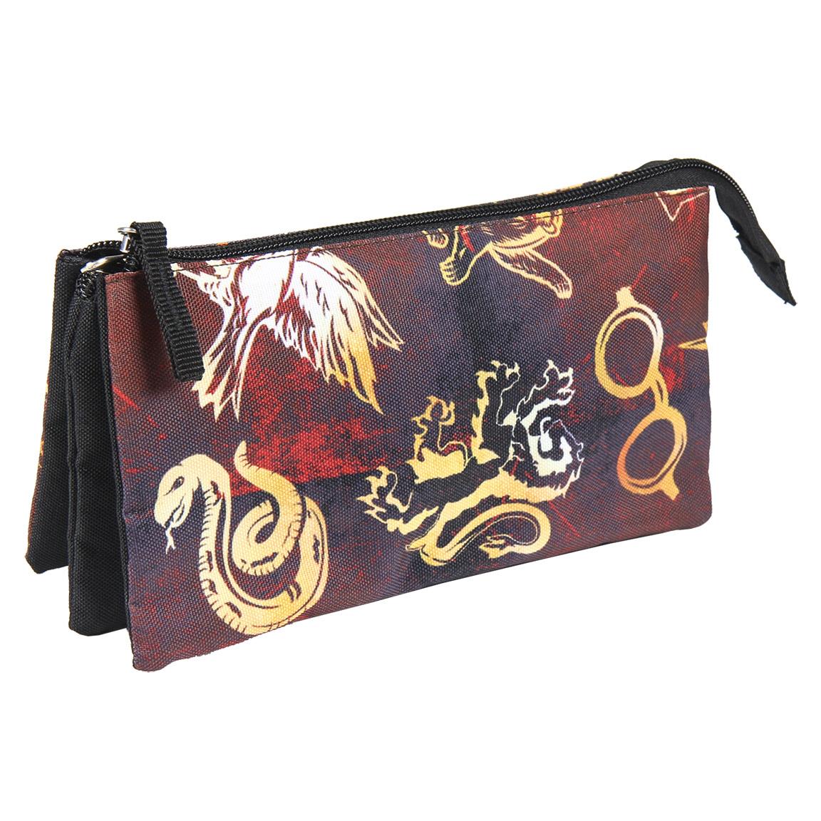 ESTUCHE/PORTATODO PLANO 3 COMPARTIMENTOS HARRY POT - ILUSION SHOP