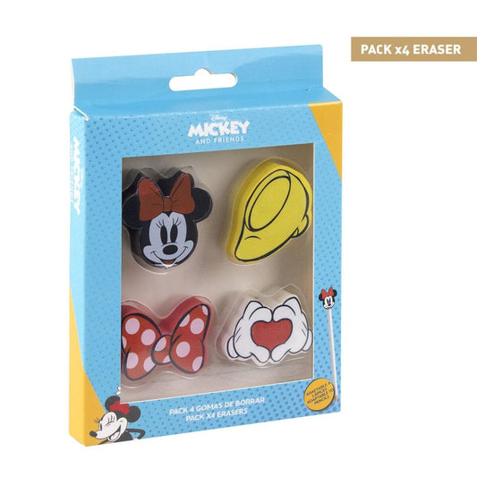 GOMA DE BORRAR PACK x 4 MINNIE - ILUSION SHOP