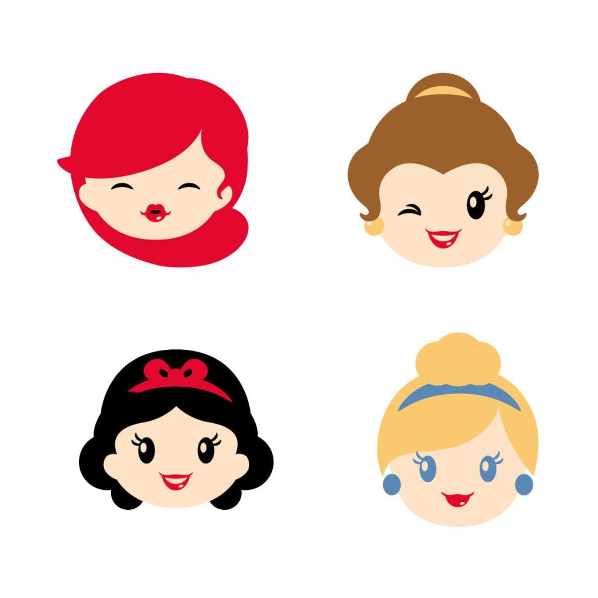 GOMAS DE BORRAR x 4 PRINCESS - ILUSION SHOP