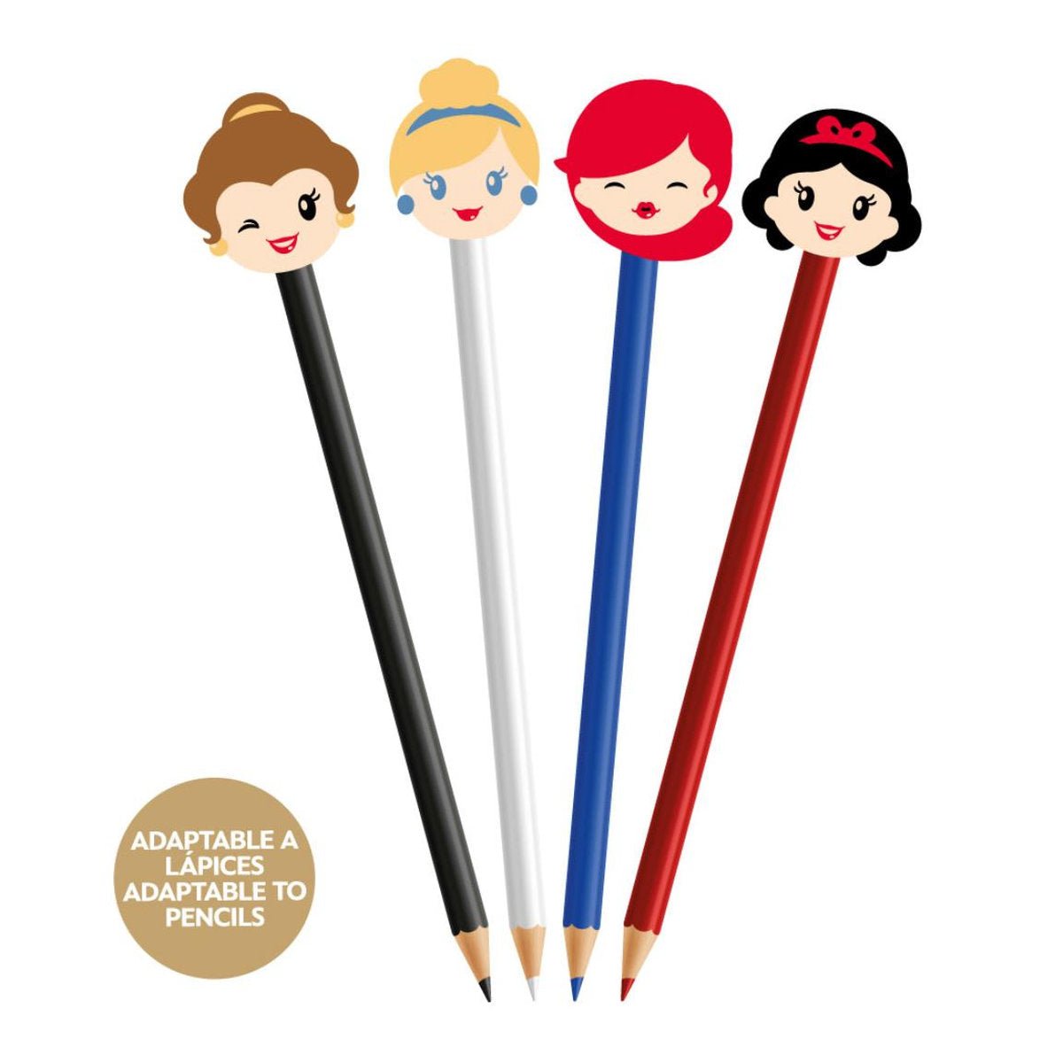 GOMAS DE BORRAR x 4 PRINCESS - ILUSION SHOP
