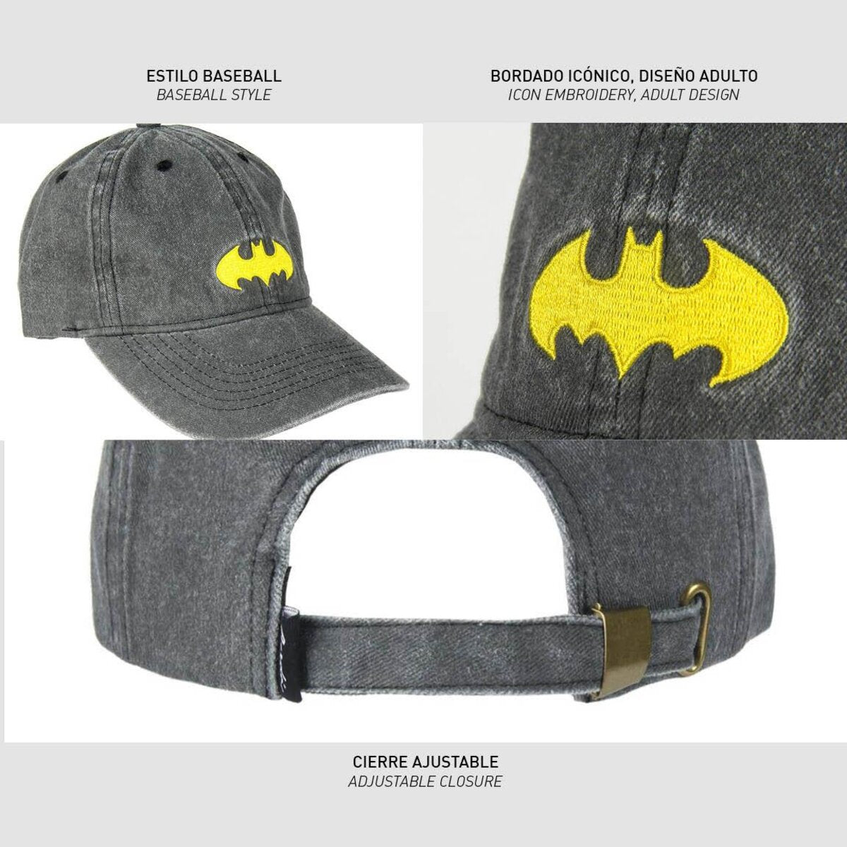 GORRA BASEBALL BATMAN COTTON - ILUSION SHOP