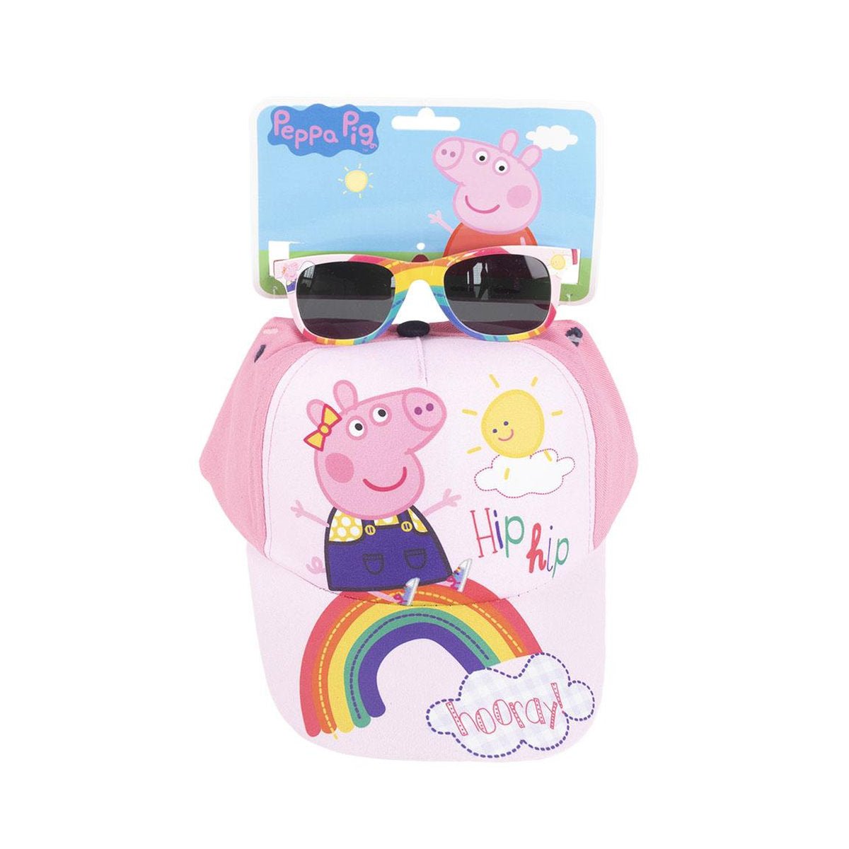 GORRA SET GAFAS DE SOL PEPPA PIG - ILUSION SHOP