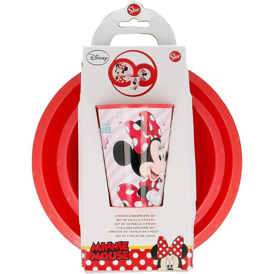 ILUSION SET EASY 3 PCS PLATO, CUENCO Y VASO MINNIE - ILUSION SHOP