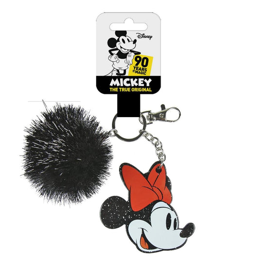 LLAVERO PREMIUM POMPON ACRILICO MINNIE DISNEY - ILUSION SHOP