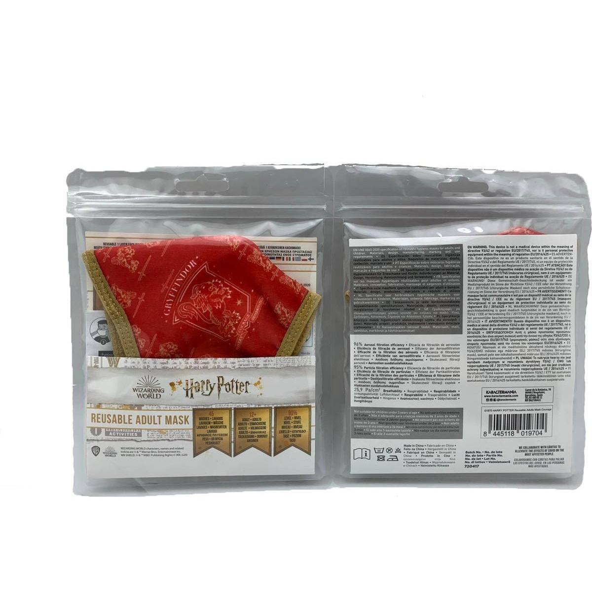MASCARILLA ADULTO +13A HARRY POTTER COURAG 45LAVAD - ILUSION SHOP