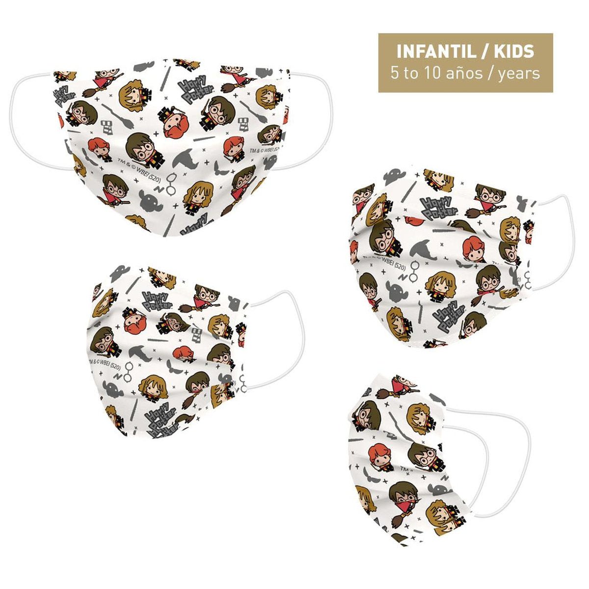 MASCARILLA INFANTIL HOMOLOGADA HARRY POTTE - ILUSION SHOP