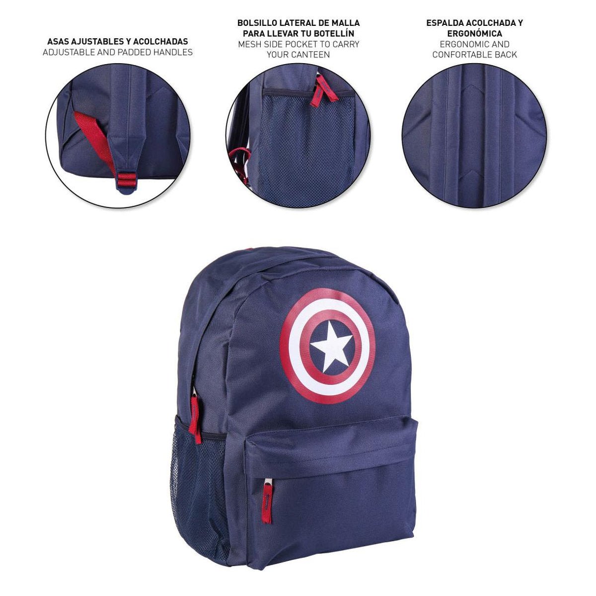 MOCHILA CASUAL AVENGERS CAPITAN AMERICA - ILUSION SHOP