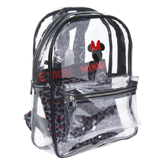 MOCHILA CASUAL MODA TRANSPARENTE MINNIE - ILUSION SHOP