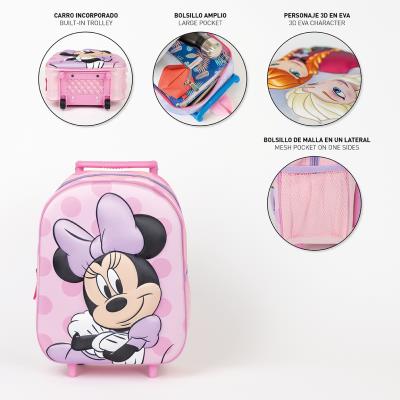 MOCHILA INFANTIL TROLLEY 3D MINNIE - ILUSION SHOP