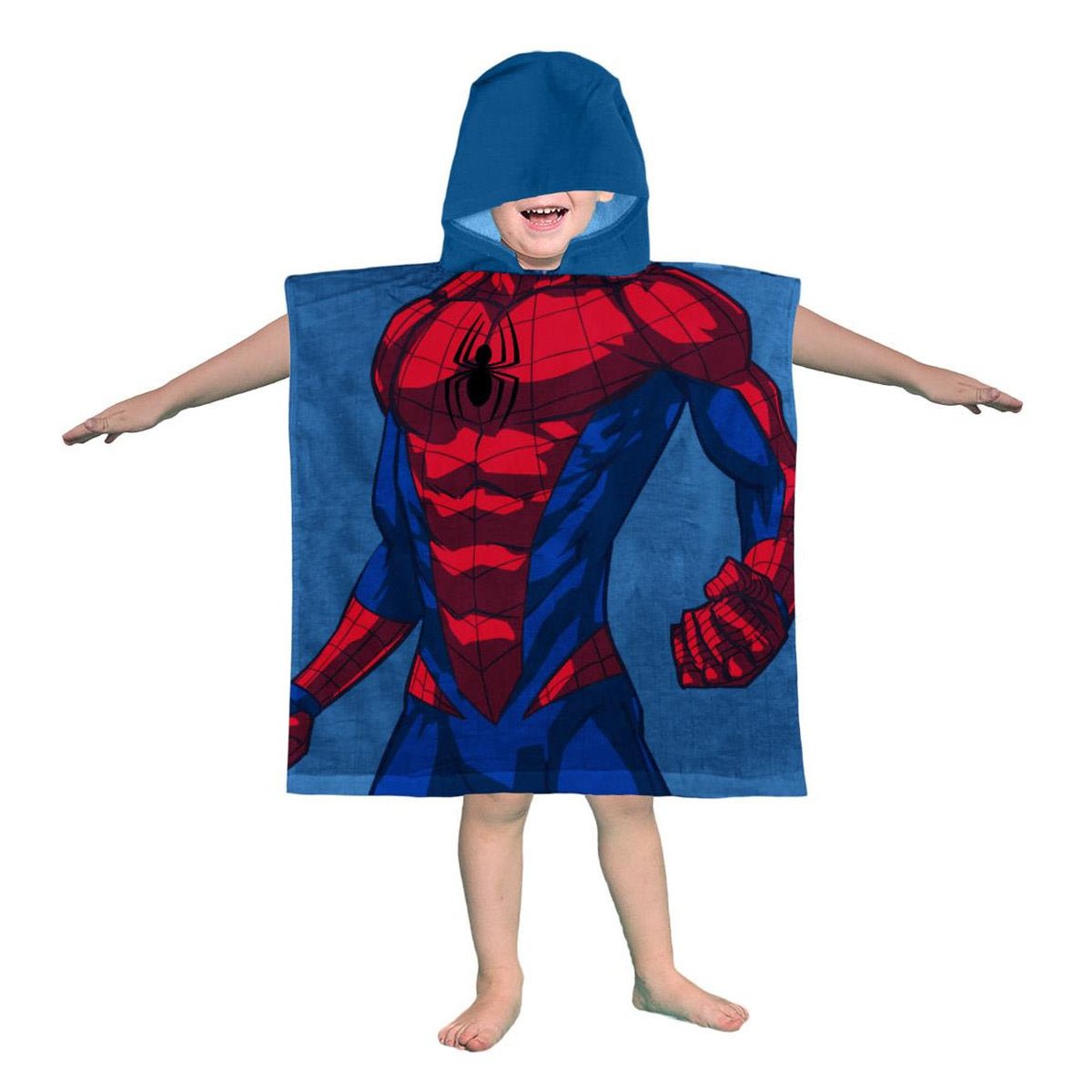 PACK 2 PONCHO SPIDERMAN MAR 100% ALGODON - ILUSION SHOP