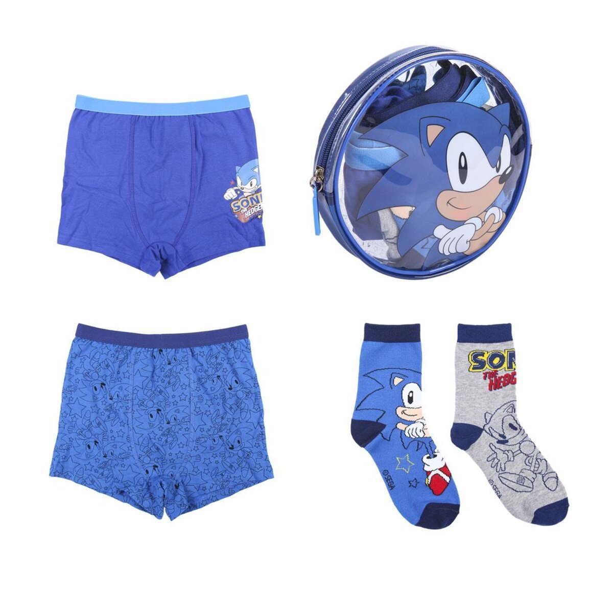 PACK 4 PIEZAS BOXER + CALCETINES SONIC - ILUSION SHOP
